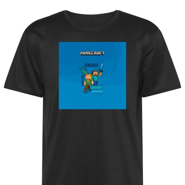 Urheilu T-paita Aikuisille | Mukava Treeni T-paita Minecraft Luolat