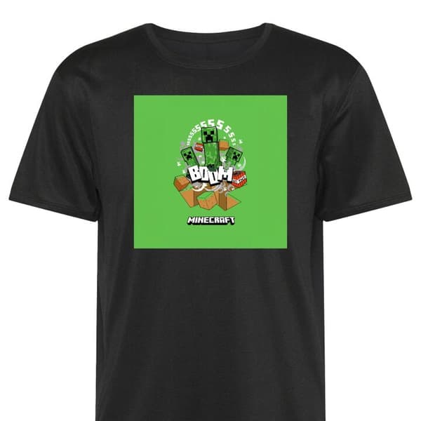 Urheilu T-paita Aikuisille | Mukava Treeni T-paita Minecraft Boom