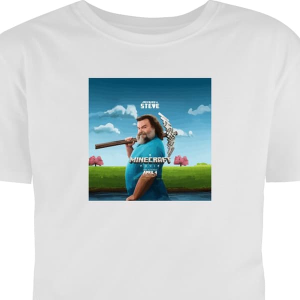 T-shirt til Børn | Klassisk Børne T-shirt En Minecraft Film