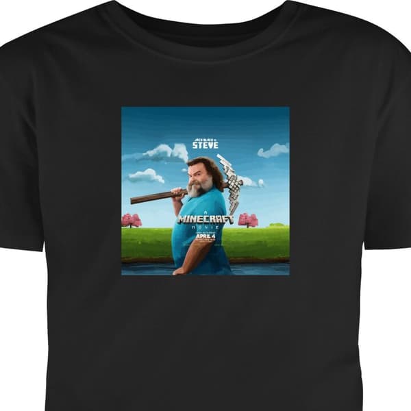 T-shirt til Børn | Klassisk Børne T-shirt En Minecraft Film