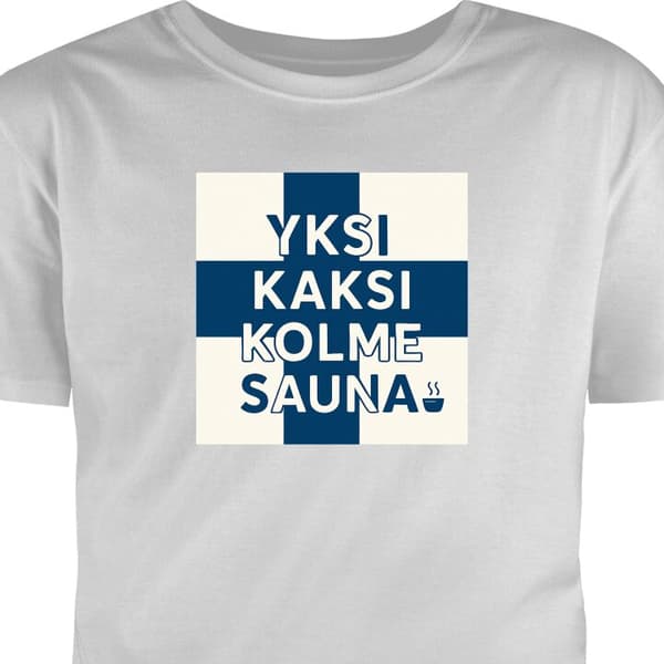 T-shirt för Barn | Klassisk Barn-T-shirt KAJ Bara bada bastu