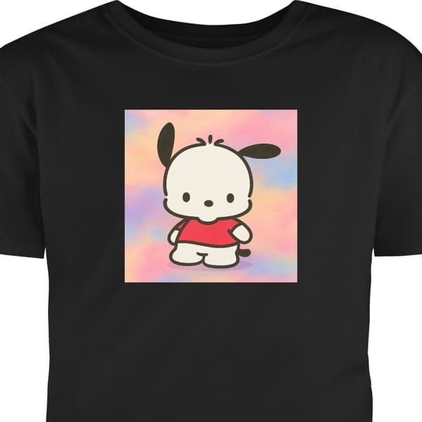T-shirt til Børn | Klassisk Børne T-shirt Kawaii Sanrio Pochacco