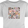 Miniatyrbillede 1 af 9: T-shirt til Børn | Klassisk Børne T-shirt Labubu All-Stars – P