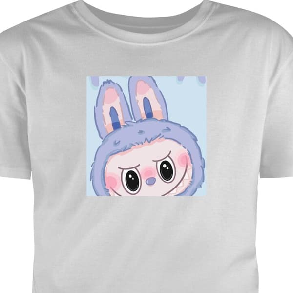 T-shirt för Barn | Klassisk Barn-T-shirt Blue Bunny Labubu