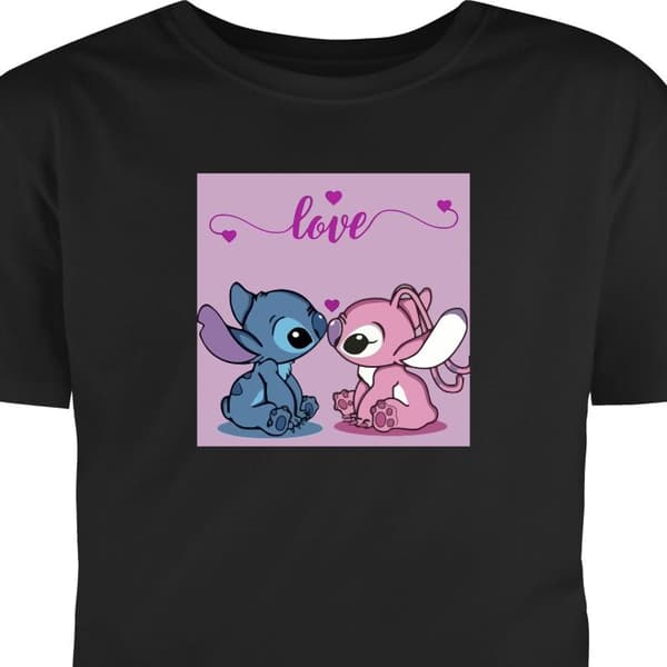 T-shirt för Barn | Klassisk Barn-T-shirt Lilo & Stitch – Angel