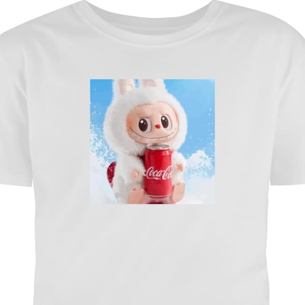 T-shirt til Børn | Klassisk Børne T-shirt Labubu Summer Editio Hvid 9-11 År