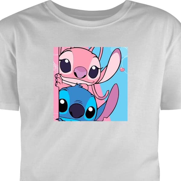 T-skjorte for Barn | Klassisk Barn-T-skjorte Stitch & Angel