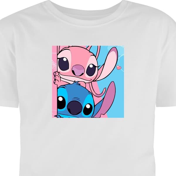 T-skjorte for Barn | Klassisk Barn-T-skjorte Stitch & Angel