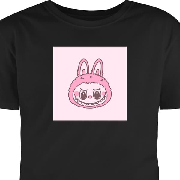Voksen T-shirt | Behagelig T-shirt til Voksne Labubu Zodiac Bu Sort Medium