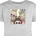 Miniatyrbild 4 av 4: Vuxen-T-shirt | Bekväm T-shirt för Vuxna Labubu Pastel Collect