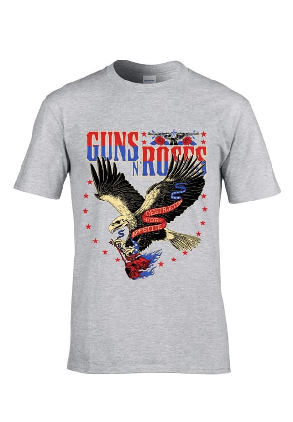 Guns N´ Roses Appetite for Destruction Eagle  T-Shirt grå XX-Largre