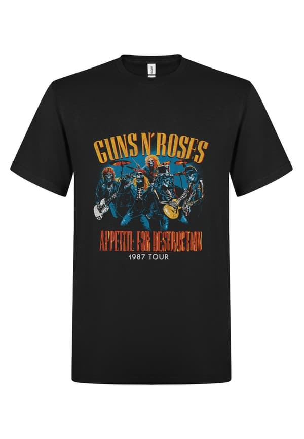 Guns N´ Roses Appetite for destruction live skulls 1987 T-Shirt