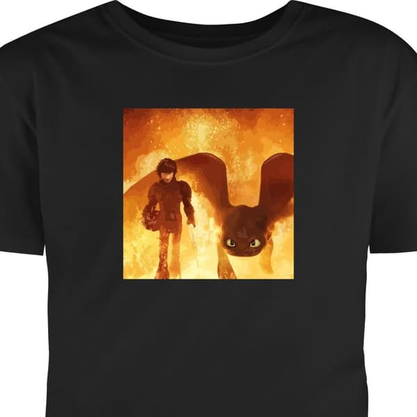 Vuxen-T-shirt | Bekväm T-shirt för Vuxna Draktränaren