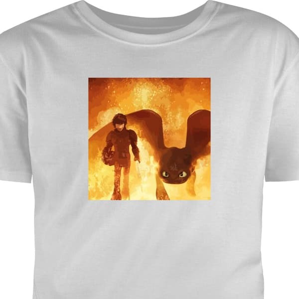 Vuxen-T-shirt | Bekväm T-shirt för Vuxna Draktränaren