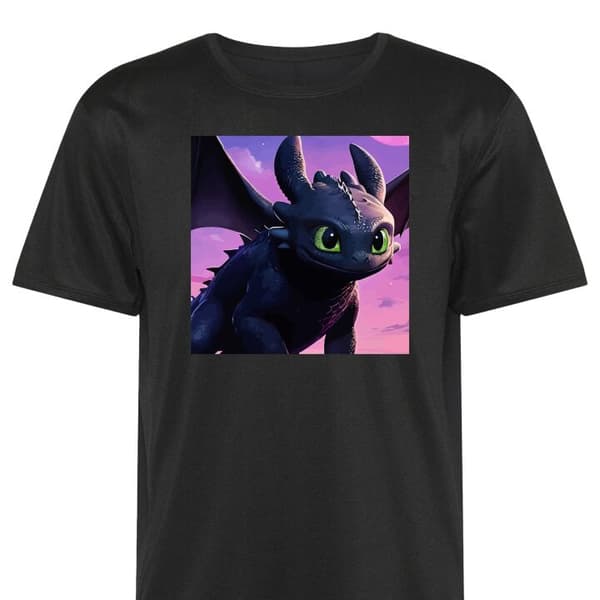 Sport-T-shirt för Vuxen | Bekväm Tränings-T-shirt How to Train Your Dragon (Draktränaren) Svart Small