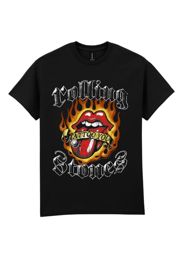 Rolling Stones Tattoo You  T-Paita Musta Small