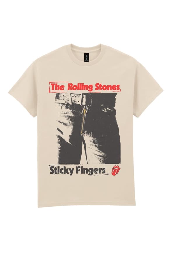 Rolling Stones Sticky fingers Tongue  T-Paita Valkoinen X-Large