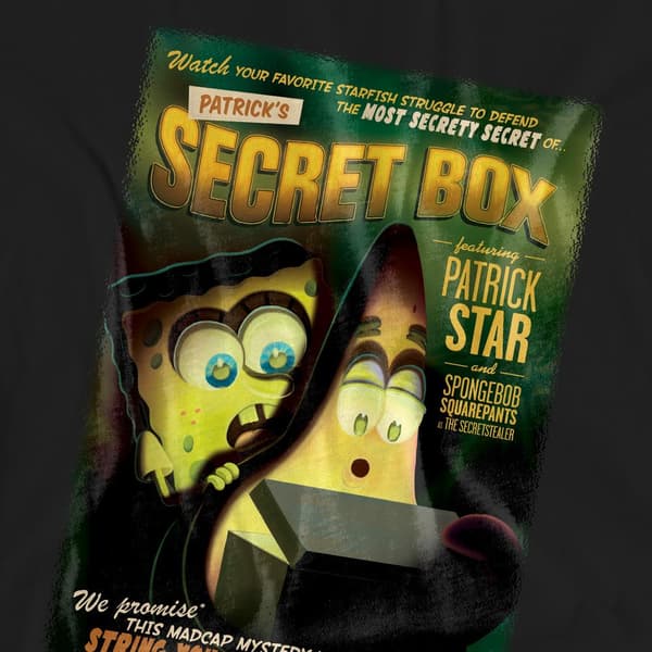SpongeBob SquarePants Unisex Adult Patrick´s Secret Box T-Shirt | CDON