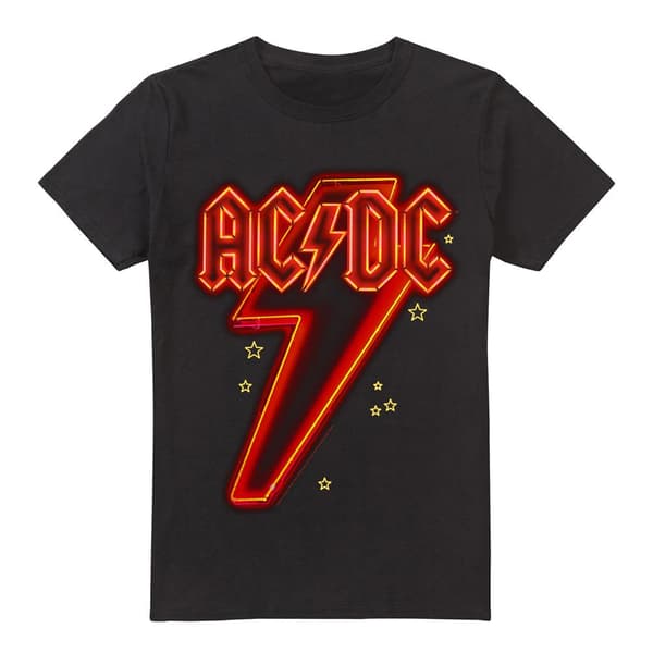 AC/DC Mens Neon Bolt T-Shirt | CDON