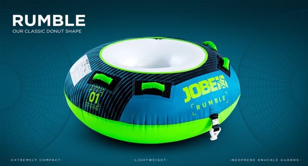 Åkring JOBE Rumble 1P Teal, 1 person, Ø117 x 44 cm, blå/grön
