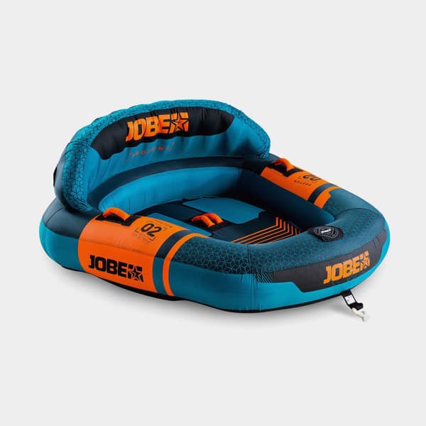 Åksoffa JOBE Proton 2P, 2 personer, 170 x 180 x 75 cm, blå/orange