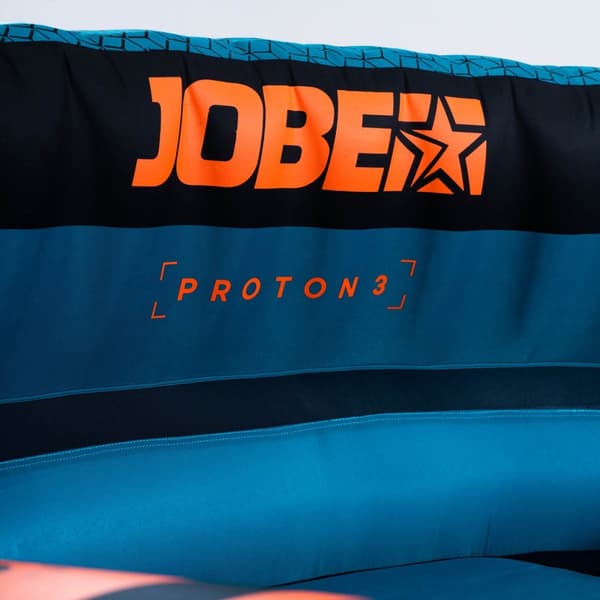 Åksoffa JOBE Proton 3P, 3 personer, 220 x 180 x 75 cm, blå/orange