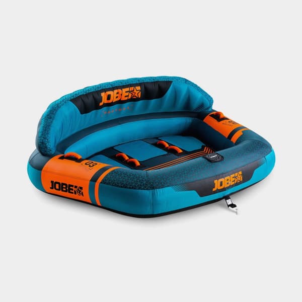 Åksoffa JOBE Proton 3P, 3 personer, 220 x 180 x 75 cm, blå/orange