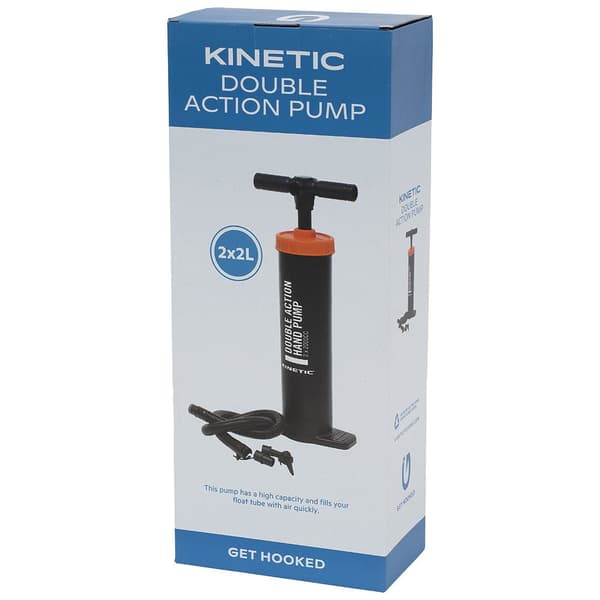 Kinetic Dobbeltvirkende Luftpumpe Sort 2x2L