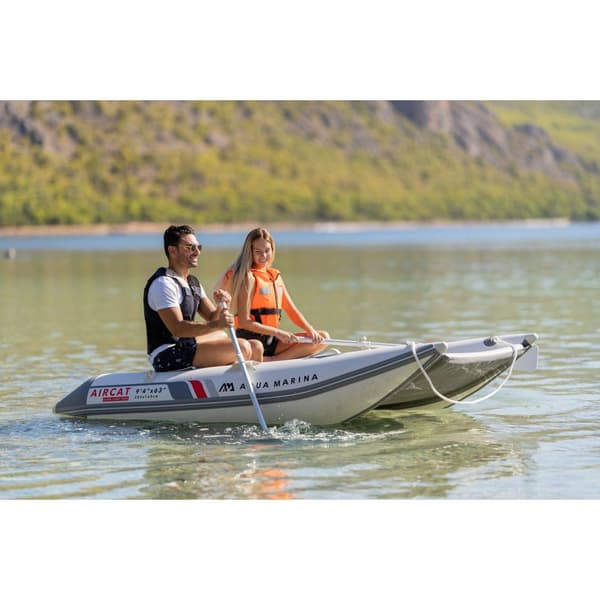 Aqua Marina Uppblåsbar Katamaranbåt Aircat 9´4´´ Grå 4 Places
