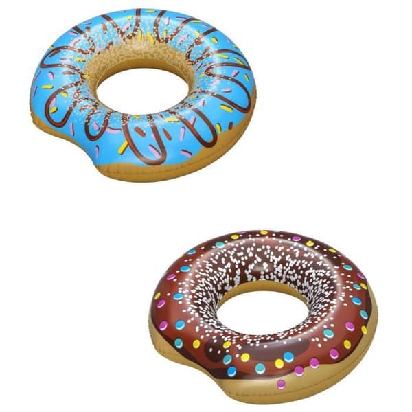 Bouée - Bestway - Donut - Multikolor - För barn och vuxna - Lätt att transportera
