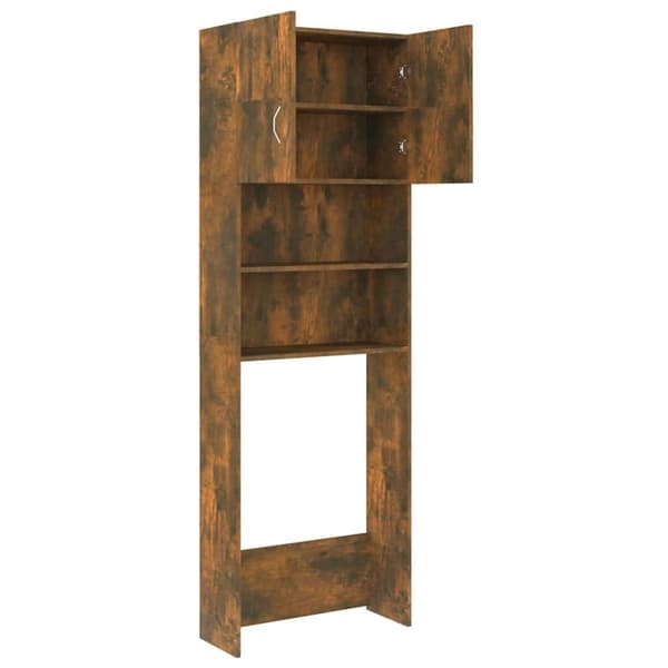 vidaXL Pesukonekaappi savutammi 64x25,5x190 cm