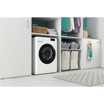 INDESIT | Washing machine | MTWE 71252 WK EE | Energy efficiency class E | Front loading | Washing capacity 7 kg | 1200 RPM | Depth 54 cm | Width 59.5