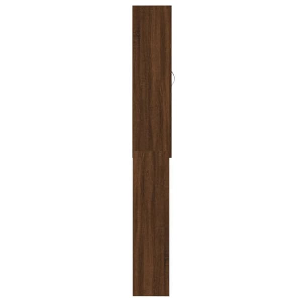 vidaXL Tvättmaskinsskåp brun ek 64x25,5x190 cm - Tvättmaskin & torktumlare