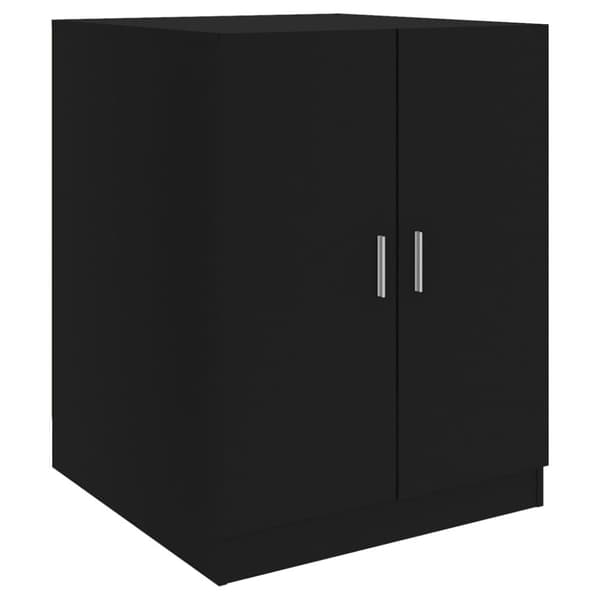 vidaXL Pesukonekaappi musta 71x71,5x91,5 cm -  Pesukone- & kuivausrumputarvikkeet
