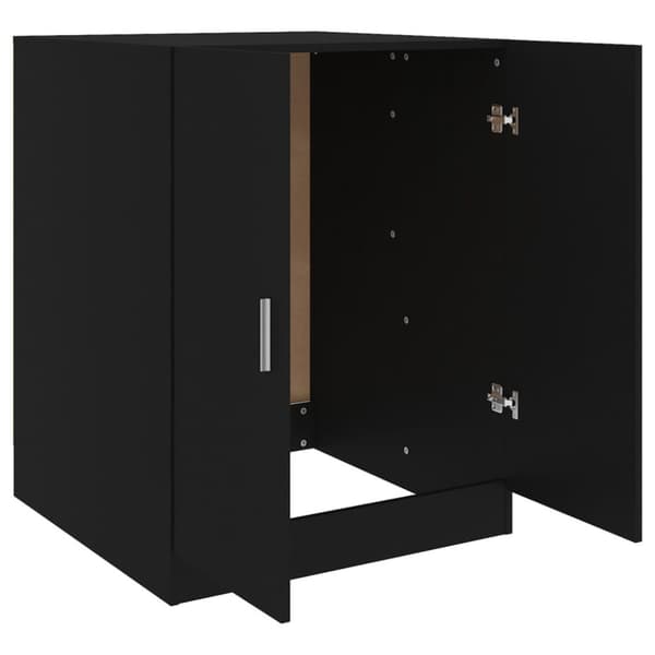 vidaXL Pesukonekaappi musta 71x71,5x91,5 cm -  Pesukone- & kuivausrumputarvikkeet