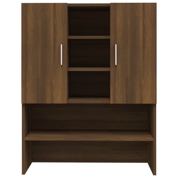 vidaXL Pesukonekaappi ruskea tammi 70,5x25,5x90 cm -  Pesukone- & kuivausrumputarvikkeet