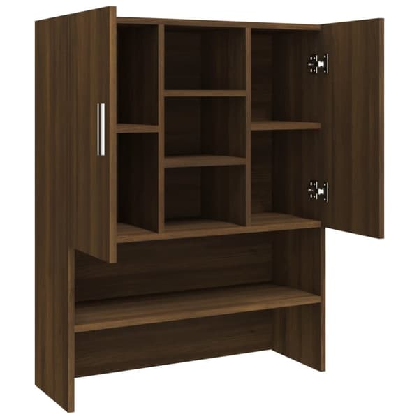 vidaXL Pesukonekaappi ruskea tammi 70,5x25,5x90 cm -  Pesukone- & kuivausrumputarvikkeet