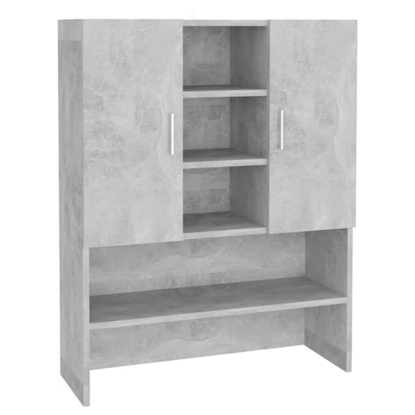 vidaXL Pesukonekaappi betoninharmaa 70,5x25,5x90 cm - Pesukone- & kuivausrumputarvikkeet