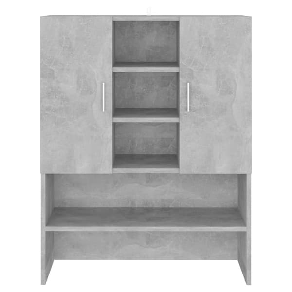 vidaXL Pesukonekaappi betoninharmaa 70,5x25,5x90 cm - Pesukone- & kuivausrumputarvikkeet