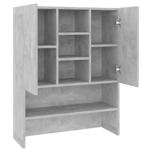 vidaXL Pesukonekaappi betoninharmaa 70,5x25,5x90 cm - Pesukone- & kuivausrumputarvikkeet