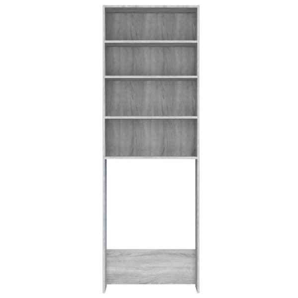 vidaXL Skåp för tvättmaskin grå sonoma 64x24x190 cm -  Tvättmaskin & torktumlare