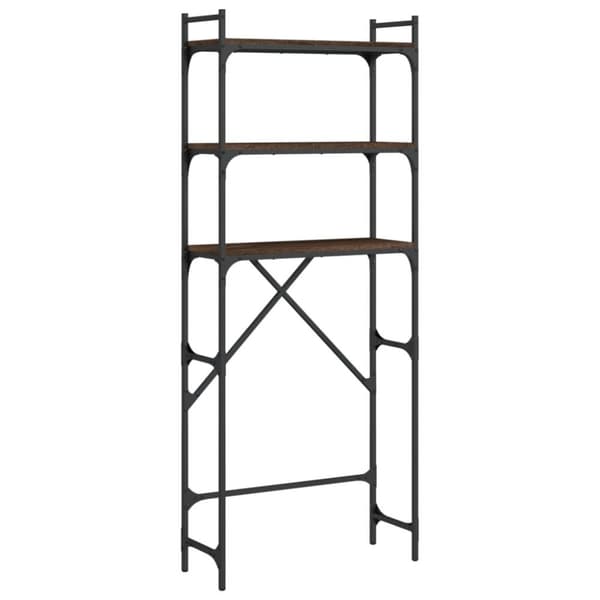 vidaXL vaskemaskinereol 67x25x163 cm konstrueret træ brunt egetræ -  Tilbehør til vaskemaskiner & tørretumblere