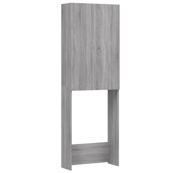 Tvättmaskin & torktumlare - Living Tvättmaskinsskåp grå sonoma 64x25,5x190 cm