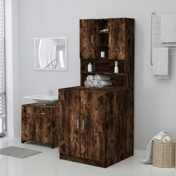 Pesukonekaappi savutammi 71x71,5x91,5 cm - Pesukonekaappi - Pesukonekaapit - Home & Living