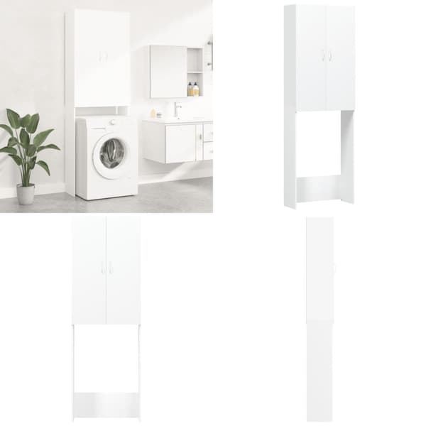 Pesukonekaappi valkoinen 64x25,5x190 cm - Pesukonekaappi - Pesukonekaapit - Home & Living