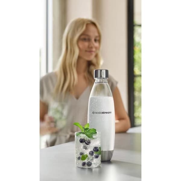 Flaska SODASTREAM - FUSE Metall - Kapacitet 1L - Diskmaskinsvänlig