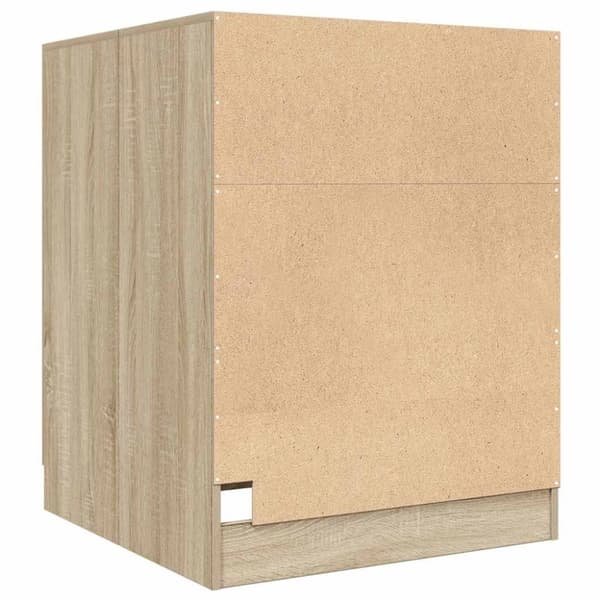 vidaXL vaskemaskineskab 70,5x71,5x91,5 cm sonoma-eg