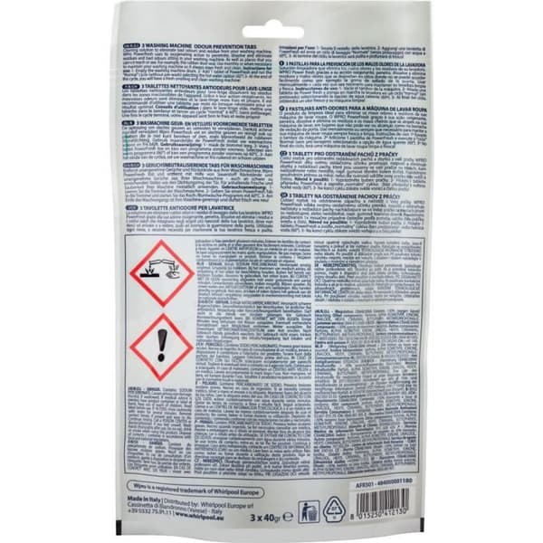 WPRO AFR301 Anti-lukt rengöringstabletter