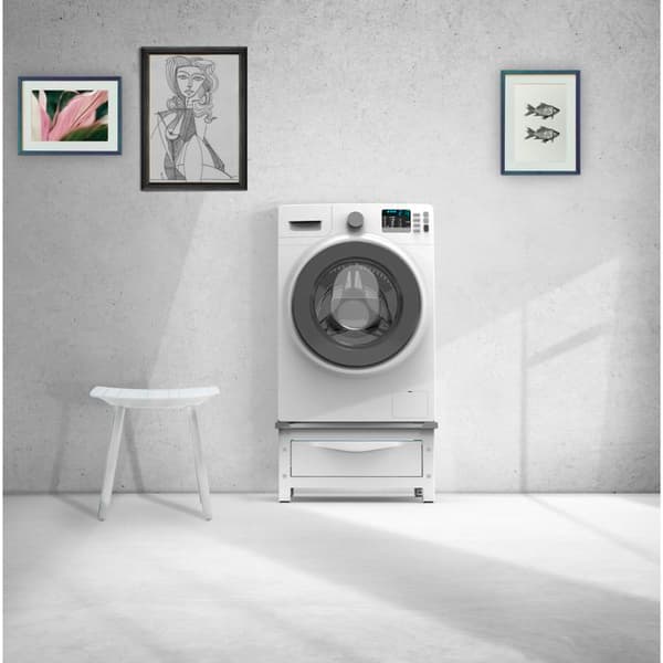 Meliconi - BASE SPACE EXTRA universell booster för hushållsapparater - H30cm - 28L skjutlåda - Justerbar höjd
