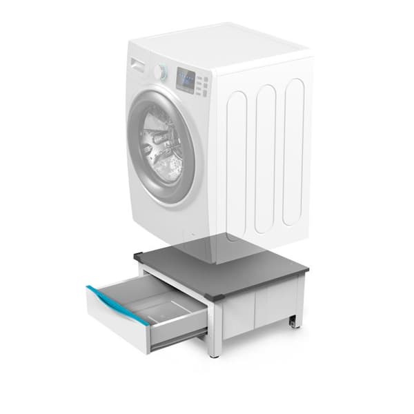 Meliconi - BASE SPACE EXTRA universell booster för hushållsapparater - H30cm - 28L skjutlåda - Justerbar höjd